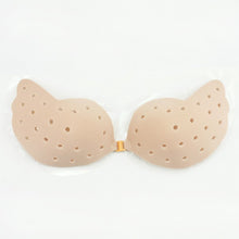 Women Silicone Push Up Bra Invisible Breathable Hole Strapless Backless Adhesive Bras for Womens