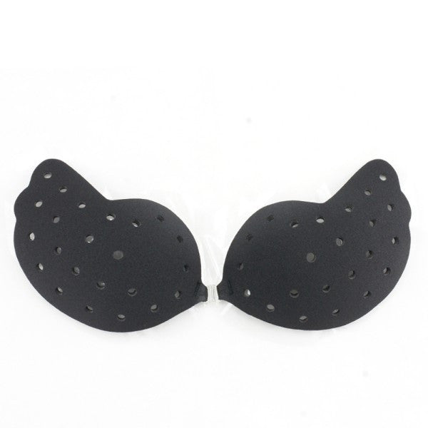Women Silicone Push Up Bra Invisible Breathable Hole Strapless Backless Adhesive Bras for Womens
