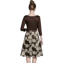 Women Dress Plus Size Clothing Geometric Print Robe Retro Swing Casual Vintage Rockabilly Dresses Vestidos M-XXXL
