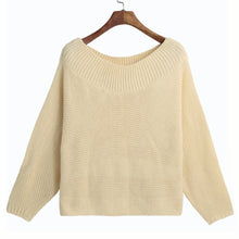 Women Sweaters And Pullovers Knitted Solid Long Batwing Sleeve Loose Warm Pullover Tops Knitwear Beige Pull Femme