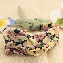 Women's Girls Yoga Elastic Turban Boho Floral Twisted Knotted Hair Band Headband PY3