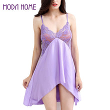 Women's Sexy Sleepwear See Through Wetlook Slip Dress Nightwear Lingerie Erotic Underwear Bra Bikini With Adjustable Strap