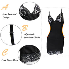 Women's Sleepwear See-through Slip Dress+Thong Ladies Nightwear Lingerie Erotic Underwear Stripper Wear Short Sexy Nighty