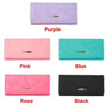 Womens Wallets And Purses Candycolor Pure Long Purse With Credit Card Holder PU Leather Billetera Mujer Pink Carteira Mujer