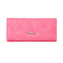 Womens Wallets And Purses Candycolor Pure Long Purse With Credit Card Holder PU Leather Billetera Mujer Pink Carteira Mujer