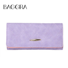 Womens Wallets And Purses Candycolor Pure Long Purse With Credit Card Holder PU Leather Billetera Mujer Pink Carteira Mujer