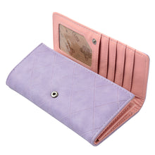 Womens Wallets And Purses Candycolor Pure Long Purse With Credit Card Holder PU Leather Billetera Mujer Pink Carteira Mujer