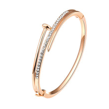 Gold Bracelet Bangle Rhinestone Crystal Wrist Watches Lady Watch Quartz Women Fashion Wristwatch Watch & Bracelet Set 409R