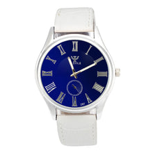 Luxury Waterproof Faux Leather Men Blue Ray Glass Sports Quartz Watch Dress Quartz Analog Watches Hour for Men