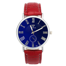 Luxury Waterproof Faux Leather Men Blue Ray Glass Sports Quartz Watch Dress Quartz Analog Watches Hour for Men