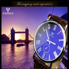 Luxury Waterproof Faux Leather Men Blue Ray Glass Sports Quartz Watch Dress Quartz Analog Watches Hour for Men