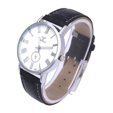 Luxury Waterproof Faux Leather Men Blue Ray Glass Sports Quartz Watch Dress Quartz Analog Watches Hour for Men