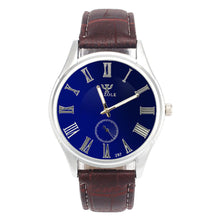Luxury Waterproof Faux Leather Men Blue Ray Glass Sports Quartz Watch Dress Quartz Analog Watches Hour for Men