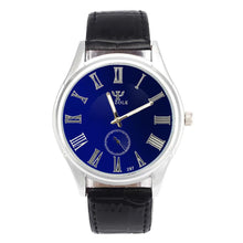 Luxury Waterproof Faux Leather Men Blue Ray Glass Sports Quartz Watch Dress Quartz Analog Watches Hour for Men
