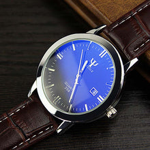 Mens watches Business Leather Band Calendar Date ClockWaterproof Wrist watch Quartz-watch relogio masculino