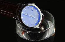 Mens watches Business Leather Band Calendar Date ClockWaterproof Wrist watch Quartz-watch relogio masculino