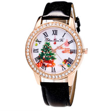 Merry Women Luxury Diamond Leather Quartz Wrist Dress Watch Montre femme Clock Tree Gifts
