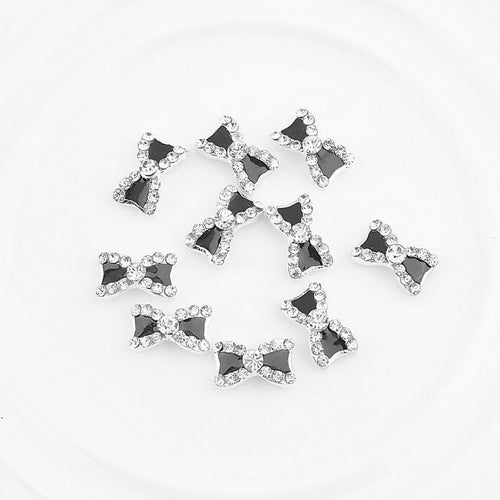 10pcs 3D Nail Art sticker Rhinestone Bowknot bow Nail Art Glitters Decoration icure nail art Tips tools